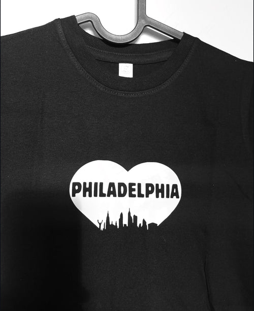 Black Philadelphia Fitted Tee