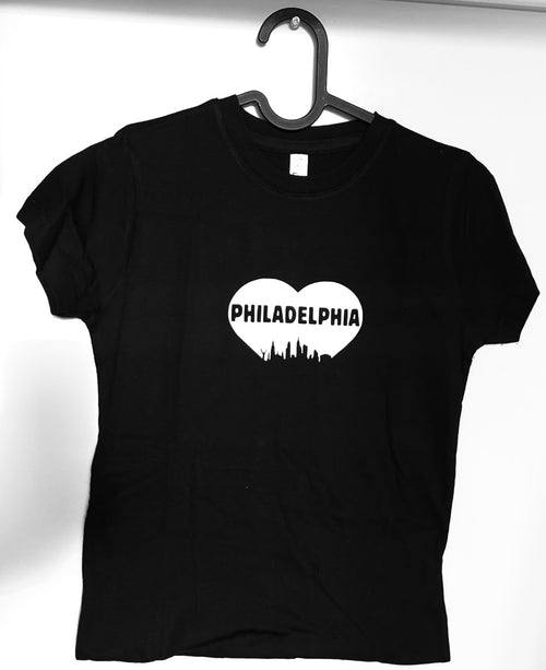 Black Philadelphia Fitted Tee