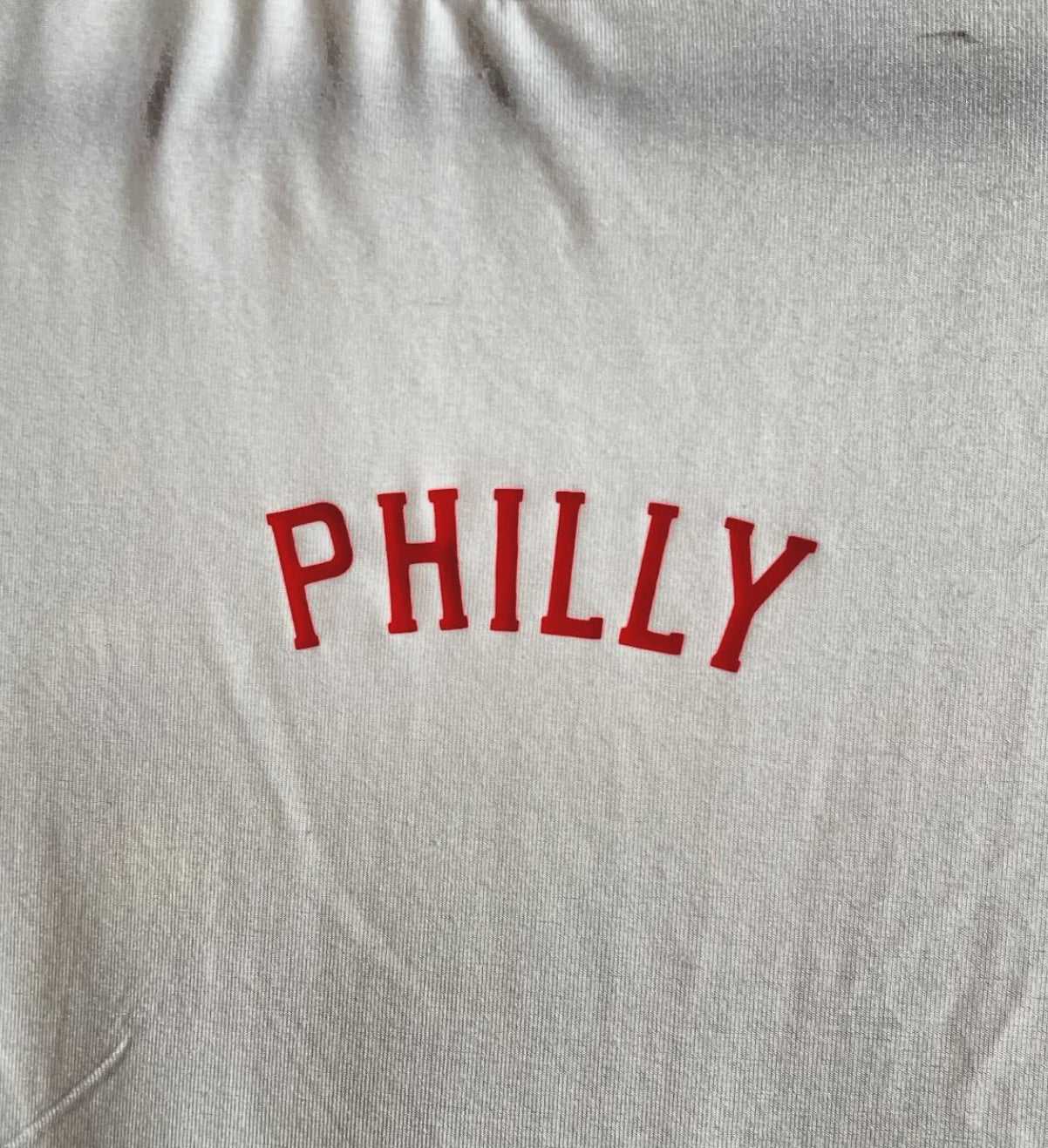 White Philly Baby Tee