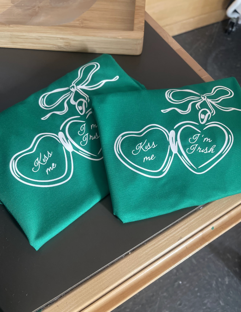 Kiss Me I'm Irish Locket Baby Tee