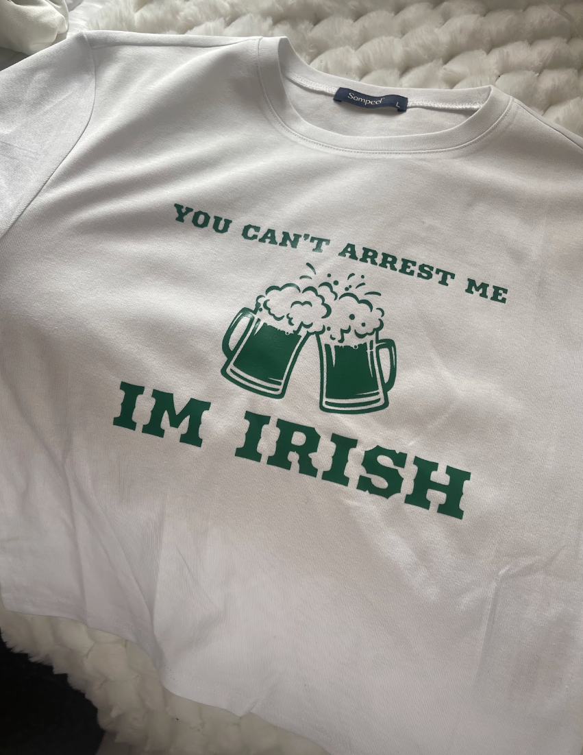 You Can't Arrest Me I'm Irish Baby Tee